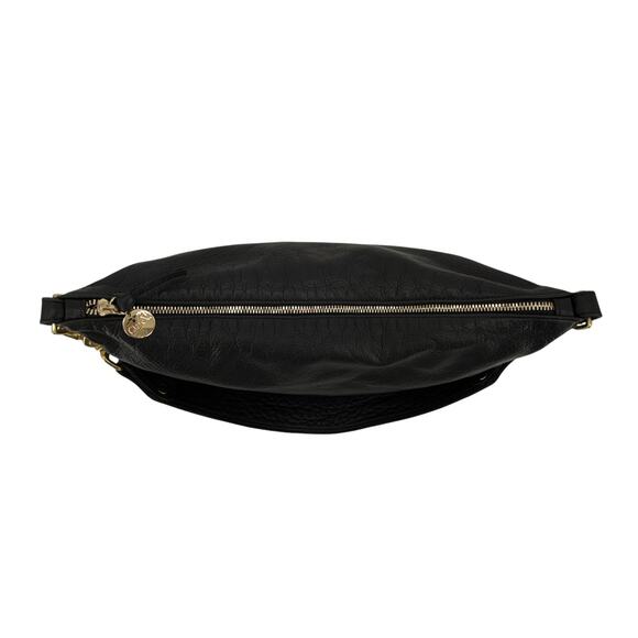CLARE V. Moyen Messenger in Relaxed Black with Braided Crossbody Strap - Picture 6 of 16